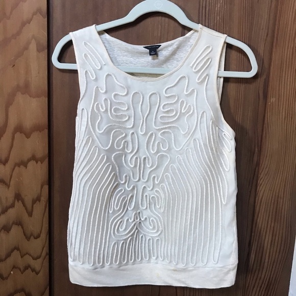 ANN TAYLOR Rope Embellished Sleeveless Blouse - Picture 1 of 8